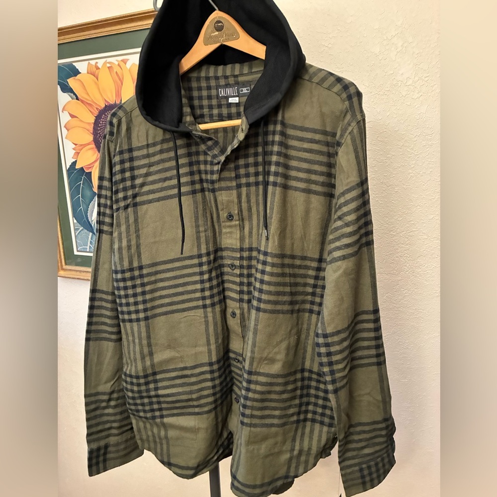 New Caliville Hooded Flannel Shirt